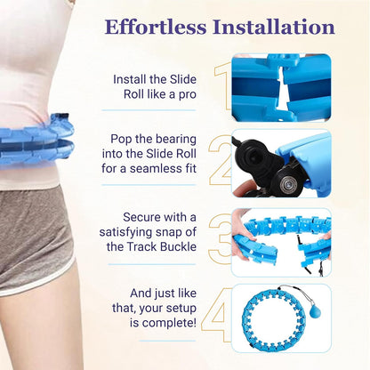 Smart Weighted Hula Hoop - Fun Fitness Core Training |