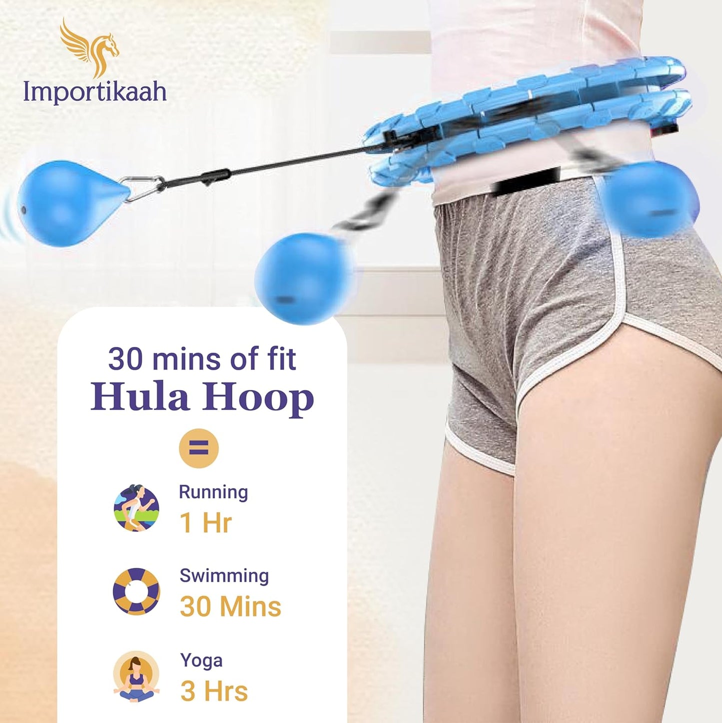 Smart Weighted Hula Hoop - Fun Fitness Core Training |